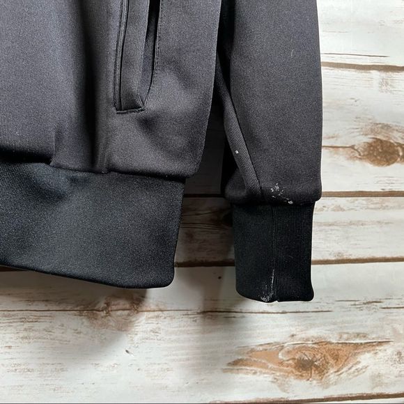 Adidas Black & White 3 Stripe Track Zip up Sweater Size XL - Picture 2 of 11